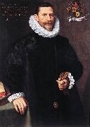 POURBUS, Frans the Younger Portrait of Petrus Ricardus zg Sweden oil painting artist